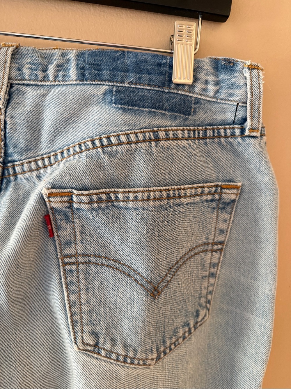 Aligrace Signature Baggy Straight Leg Jeans Light Medium blue Revolve $418 31 - Picture 11 of 13